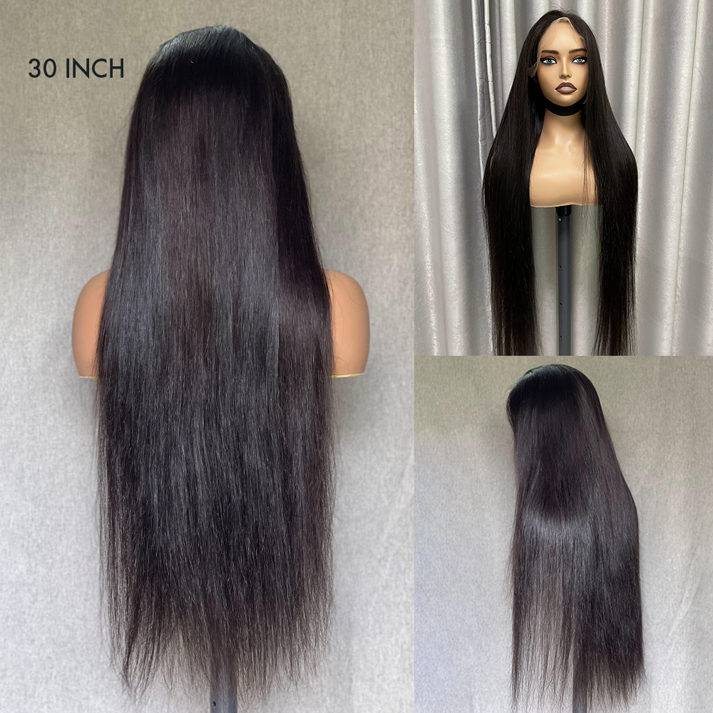M Hair 200% Density Silky Straight 13x4 HD Lace Full Frontal Wig 100% Human Hair