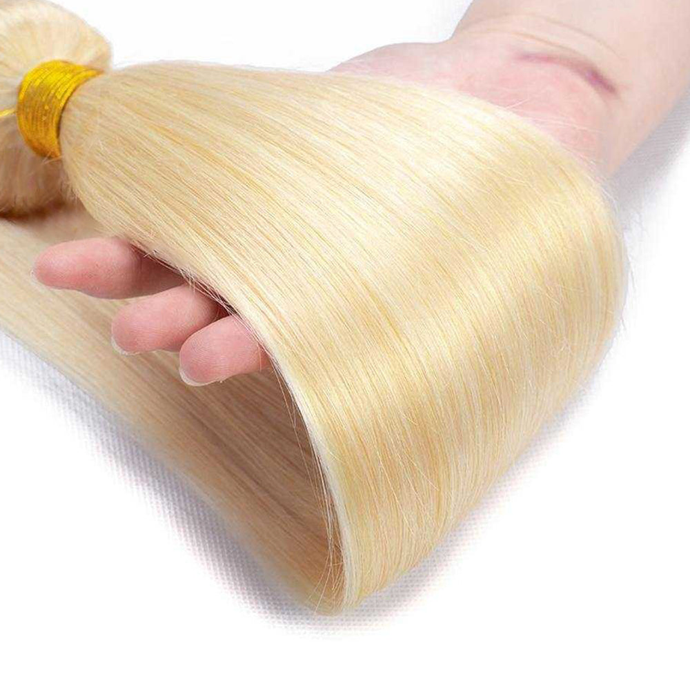 M Hair 613# Blonde Bundle Straight 100% Virgin Human Hair