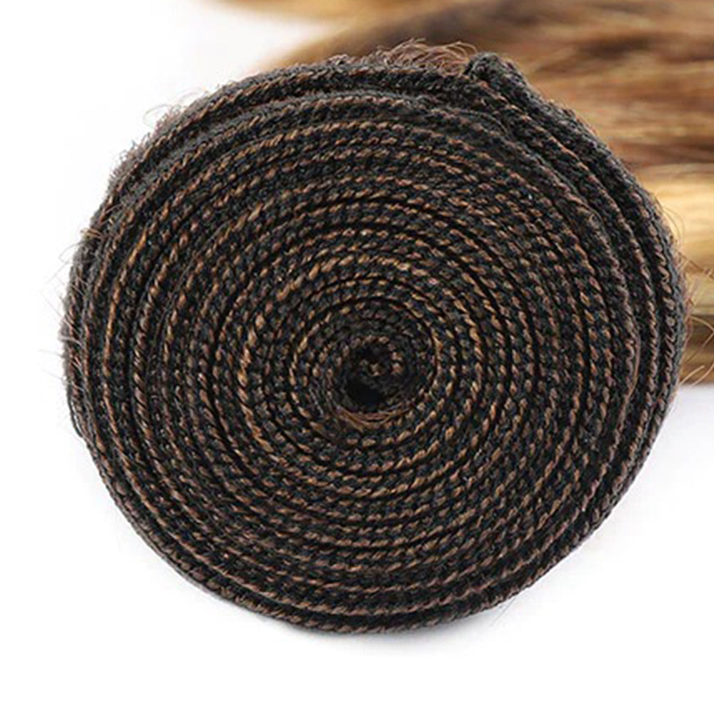 M HAIR P4/27# Highlight Ombre Piano Color Bundle Straight / Body Wave 100% Virgin Human Hair