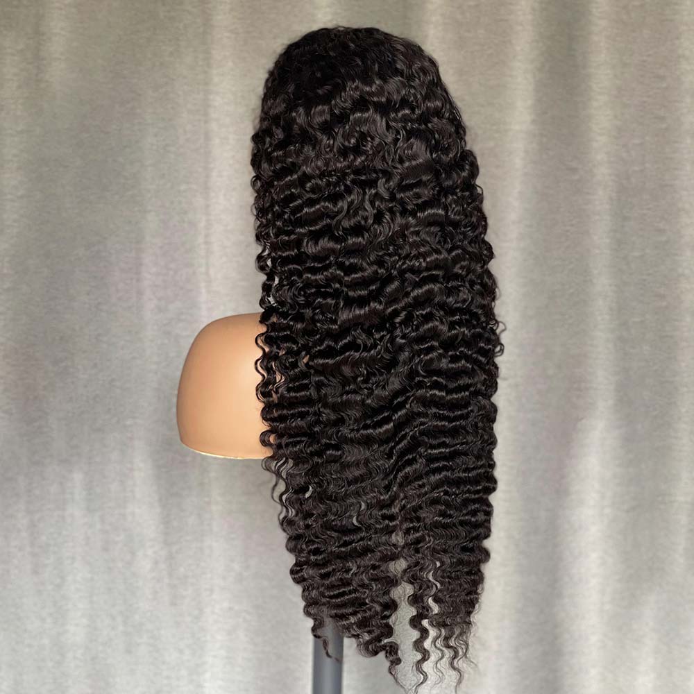 M Hair 200% Density Silky Burmese Curly 13x4 HD Lace Full Frontal Wig 100% Human Hair