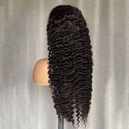 M Hair 200% Density Silky Burmese Curly 13x4 HD Lace Full Frontal Wig 100% Human Hair