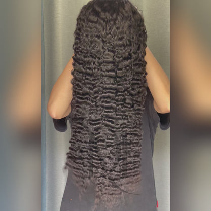 M Hair 200% Density Silky Burmese Curly 13x4 HD Lace Full Frontal Wig 100% Human Hair